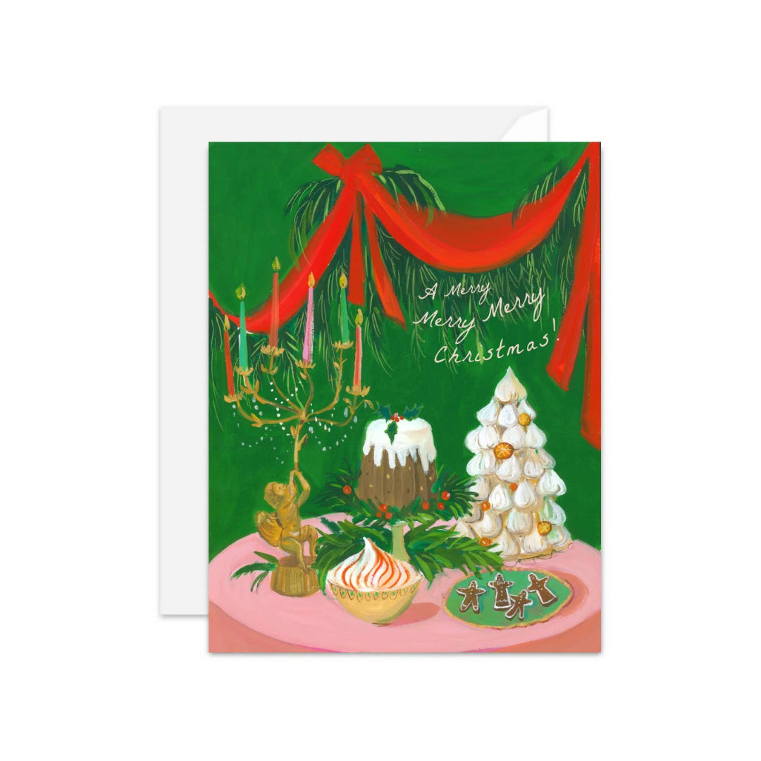 JANET HILL STUDIO - Une carte de Noël baroque