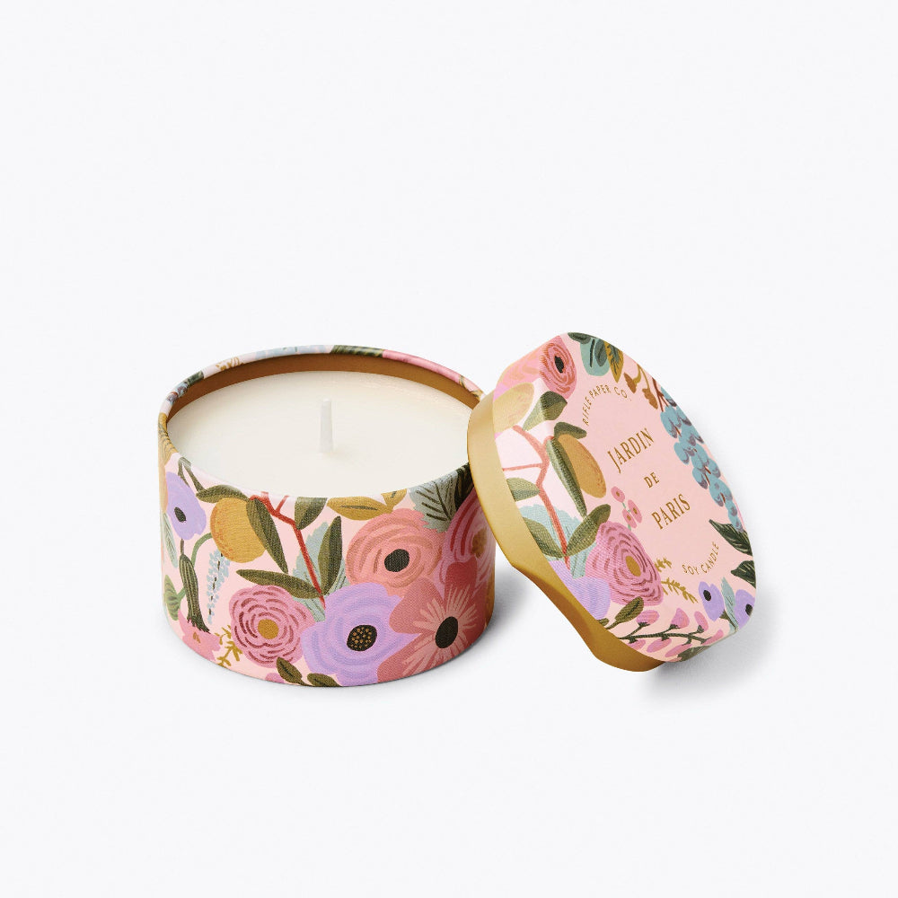 Rifle Paper Co - Bougie en étain Jardin de Paris 3 oz