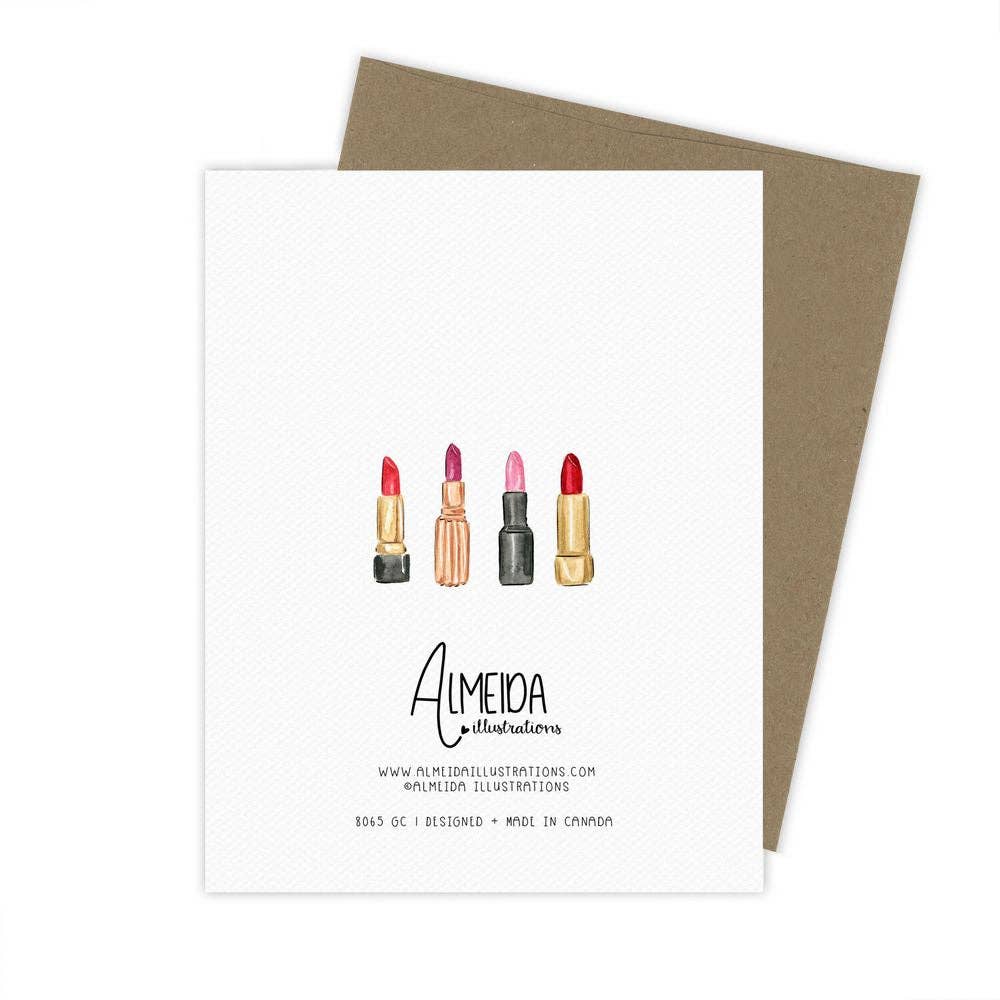 Lipstick Card | Sympathy | Divorce Card