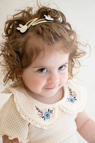 Yuko B - Duo de pinces à cheveux blanches Miffy