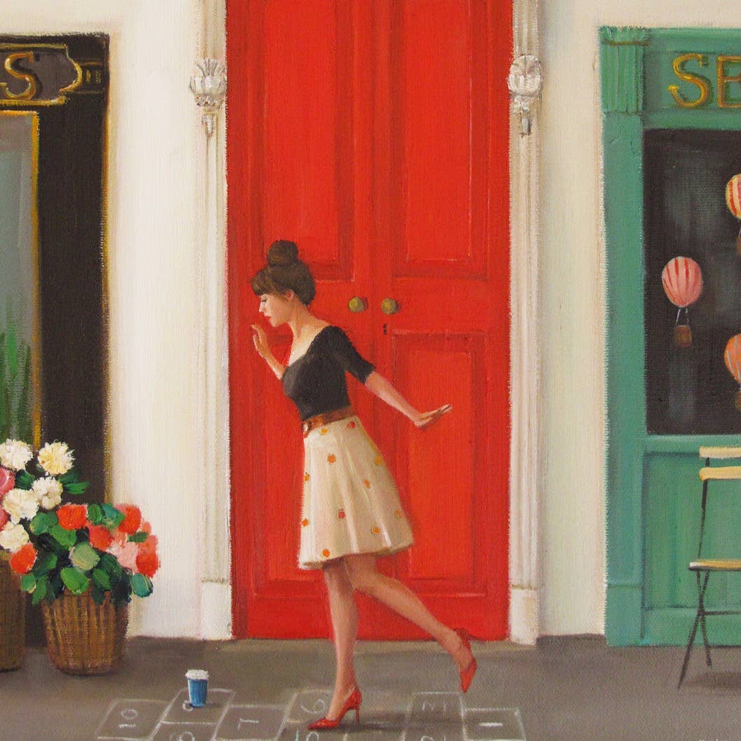 Janet Hill Studio - Hopscotch Art Print Medium