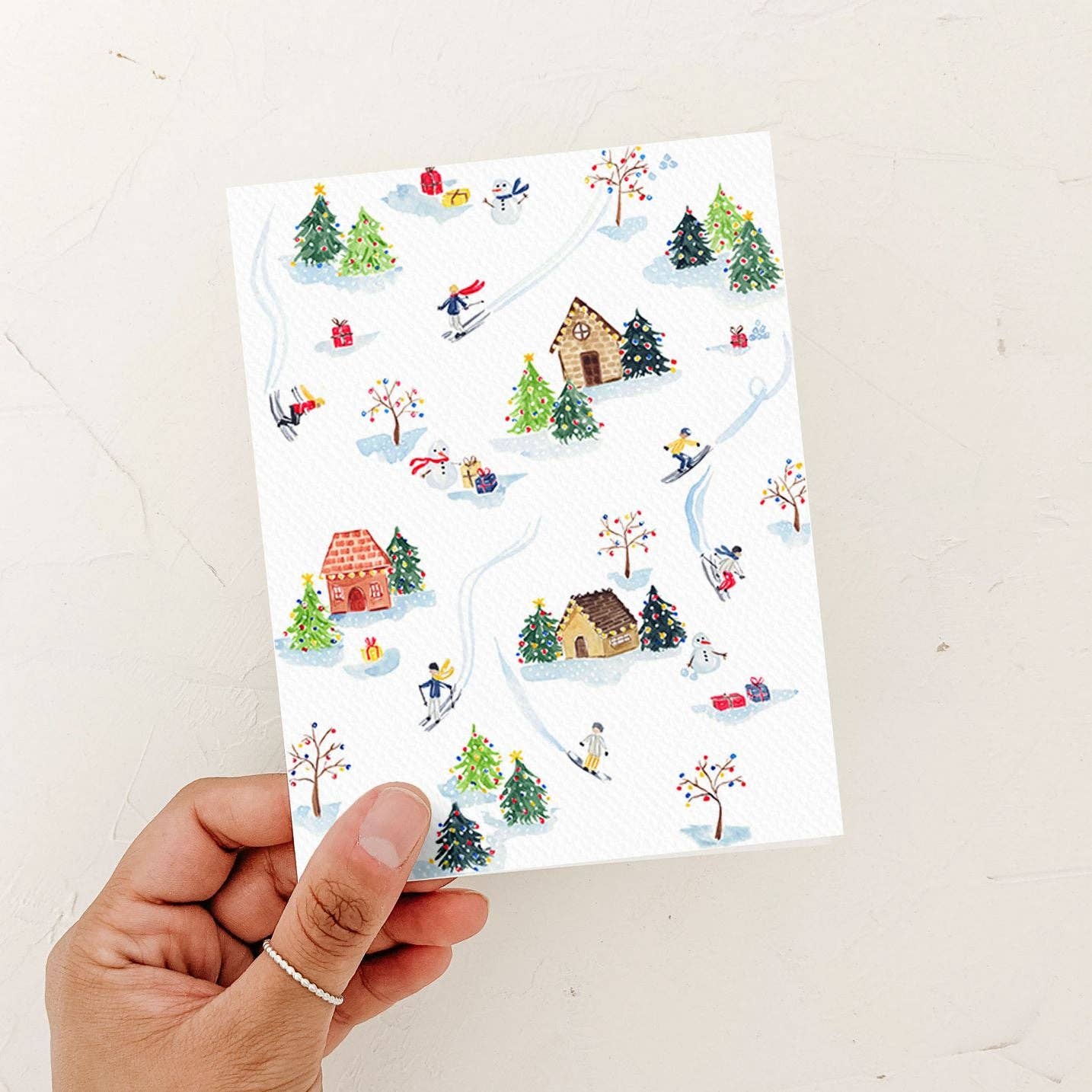 Mountain Village Card | Winter Holiday Ski Card