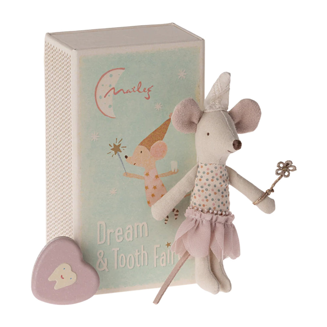 Maileg - Tooth Fairy Mouse, Little Sister in Match Box