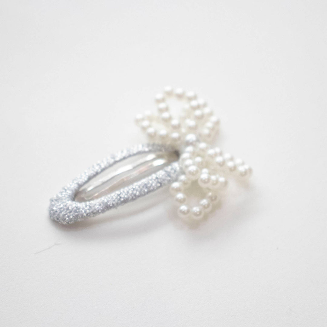 Milena White Hair Clips - Paris Collection