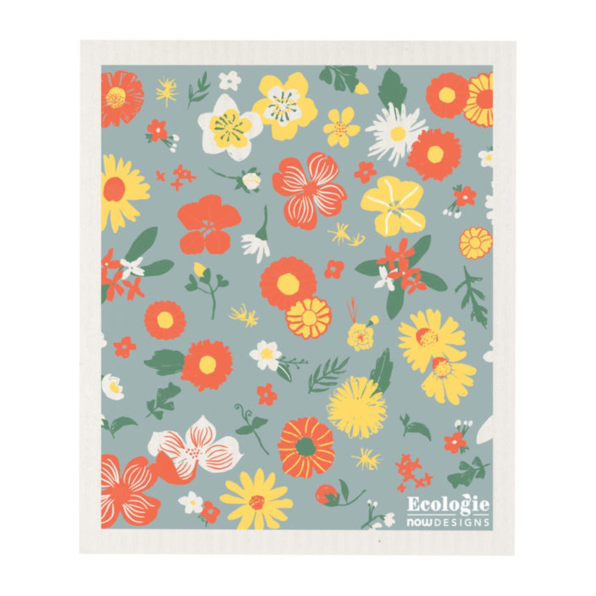 Torchon suédois à fleurs