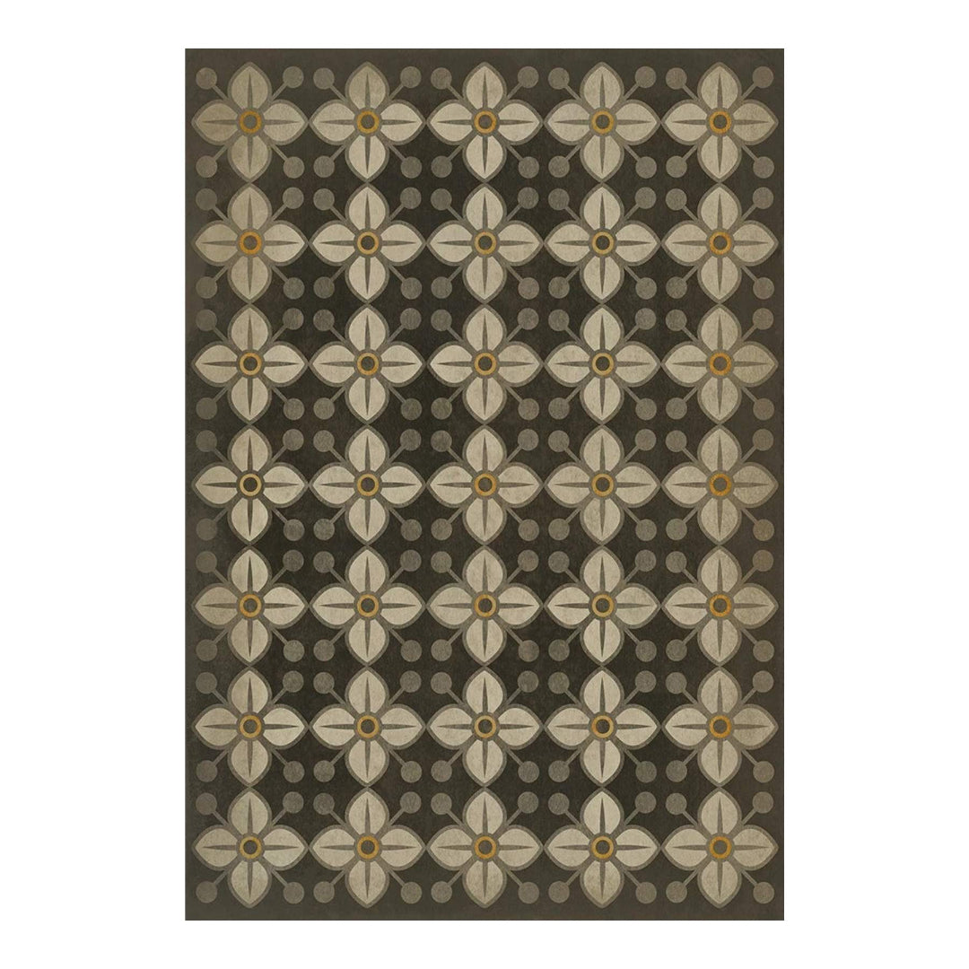 Rug with floral pattern