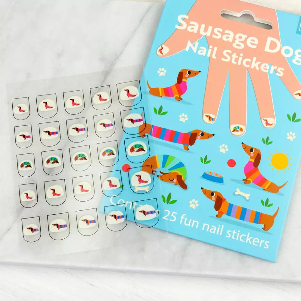 Sausage Dog Nail Stickers