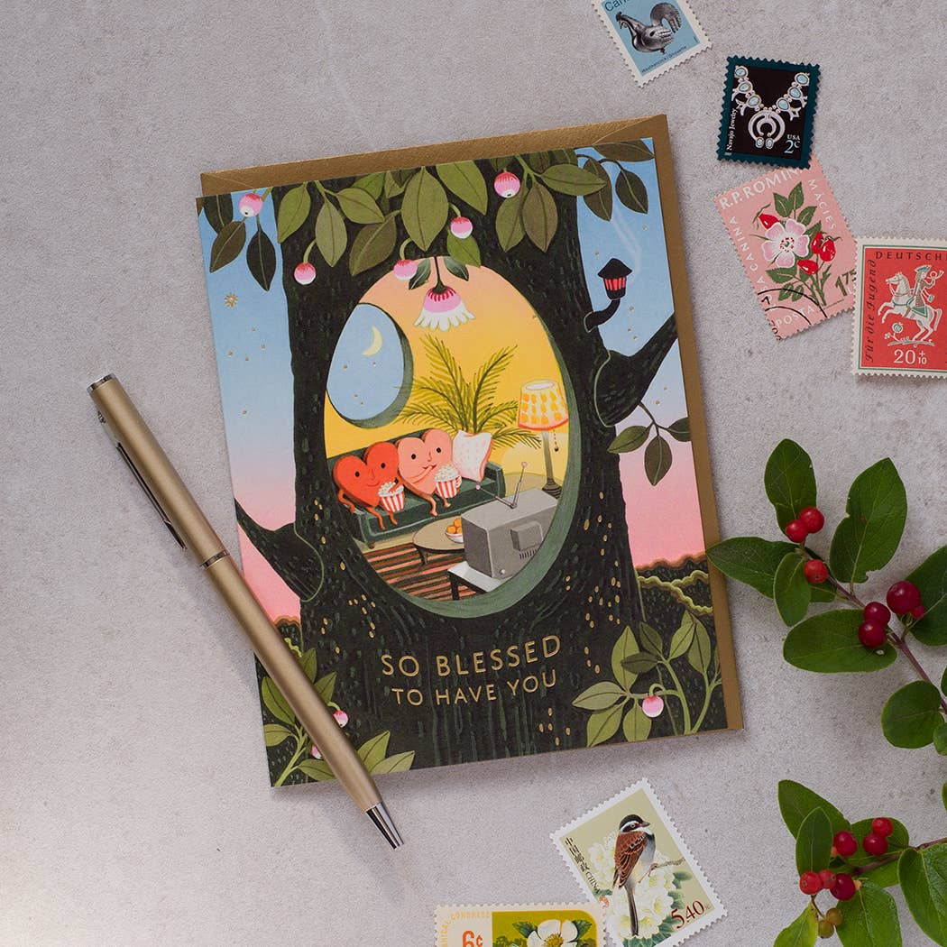 JooJoo Paper - Blessed Hearts - Love Greeting Card