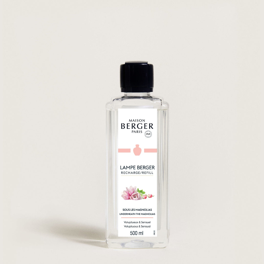 Maison Berger refill bottle on a light gray background