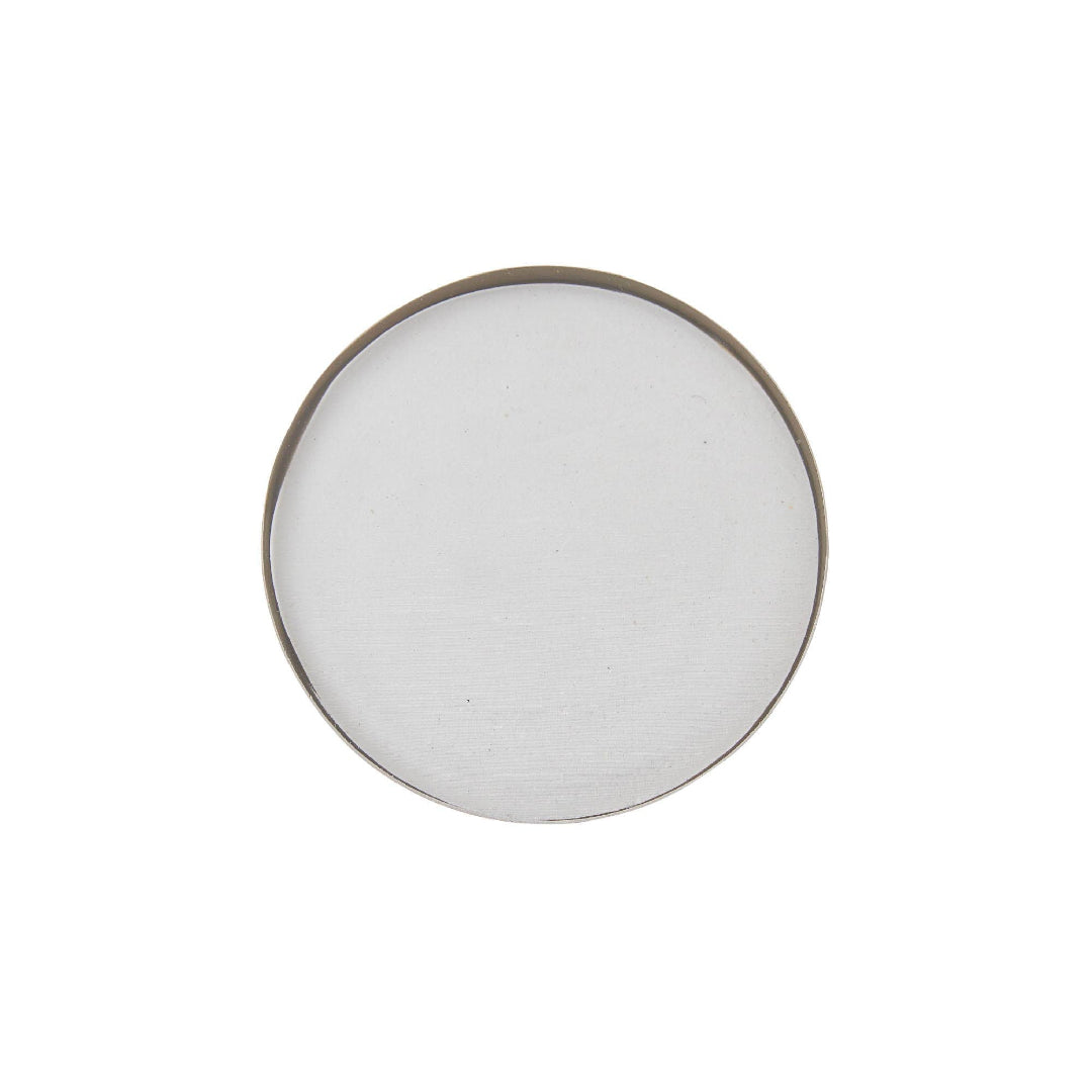Rosy Rings - 6" Round Glass Candle Coaster