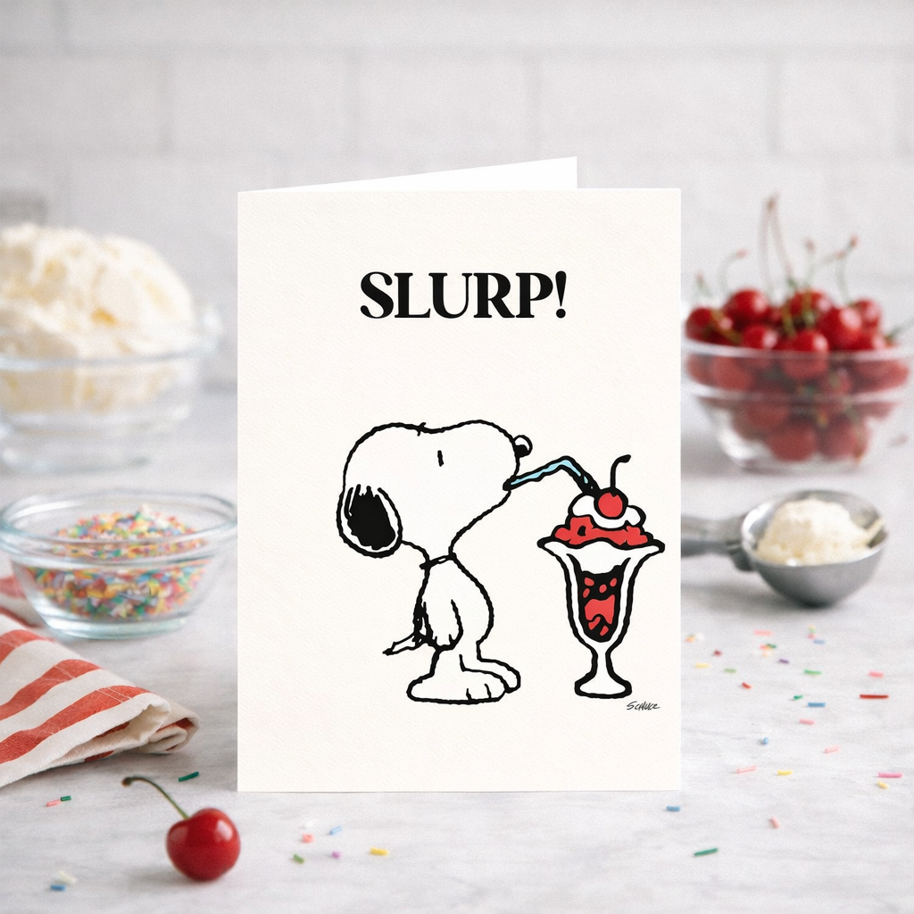 Titlee - Snoopy "Slurp" Card