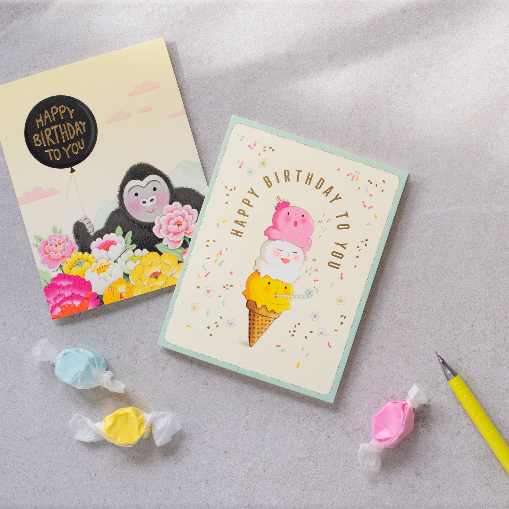 Singing Ice Cream Birthday Greeting Card