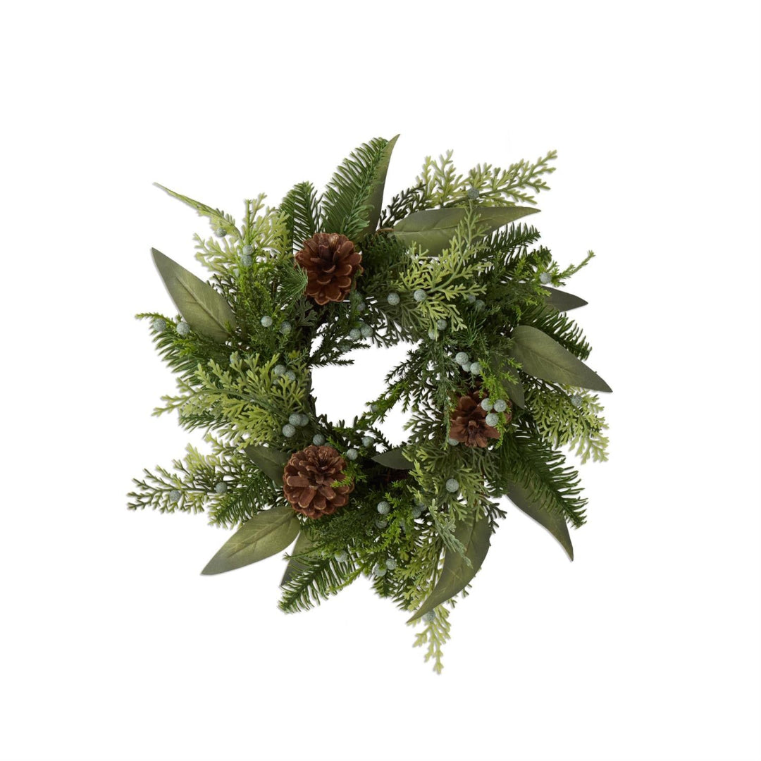 Eucalyptus & Pinecones Candle Ring