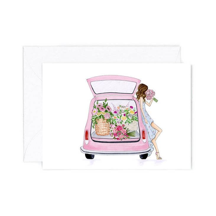 Mini Card - Pink Beetle - Everyday Blooms Enclosure Card