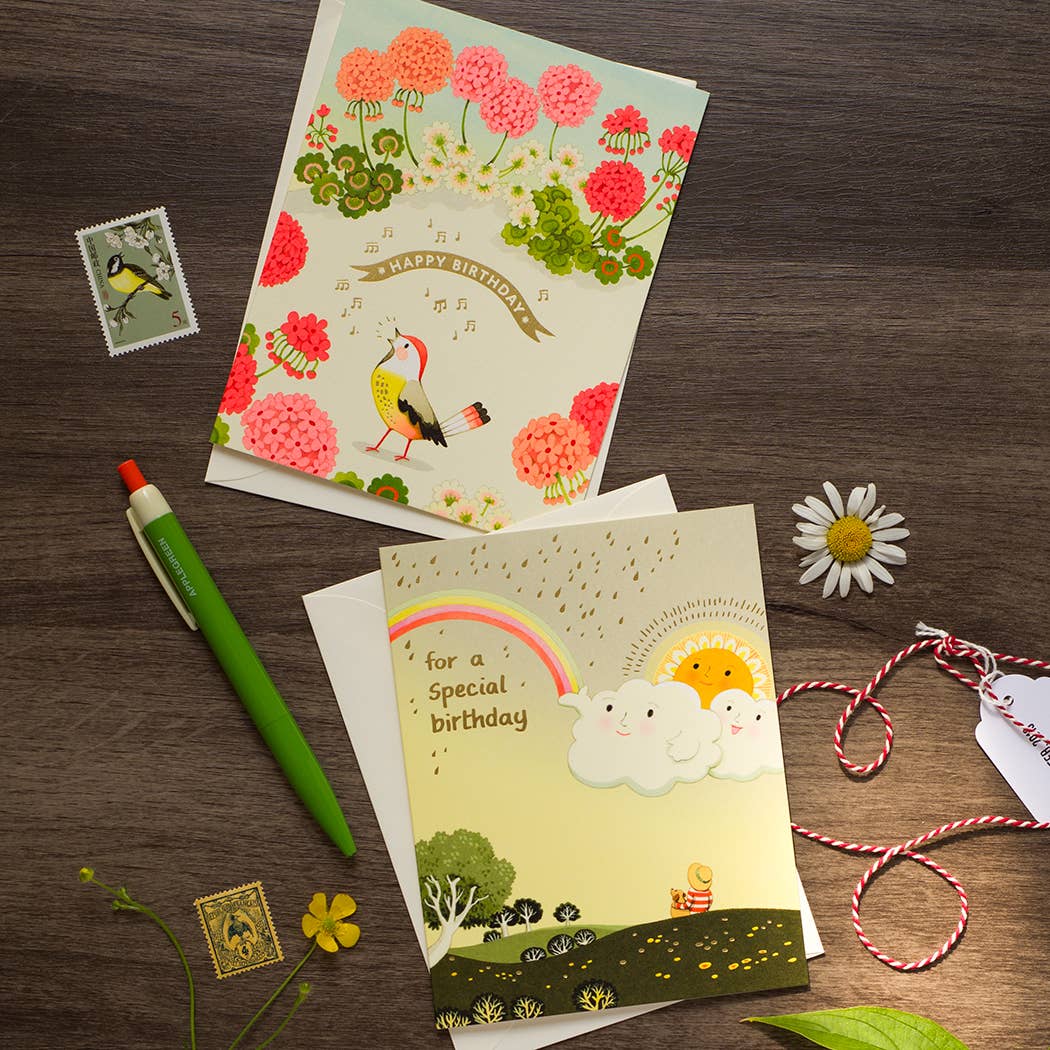 JooJoo Paper - Joyful Sky Birthday Greeting Card