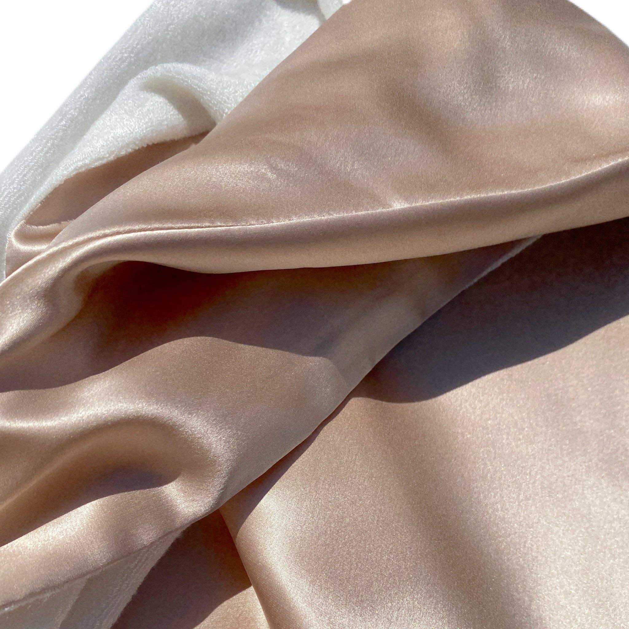 HoneyLux - Reversible Silk Hair Wrap - Champagne