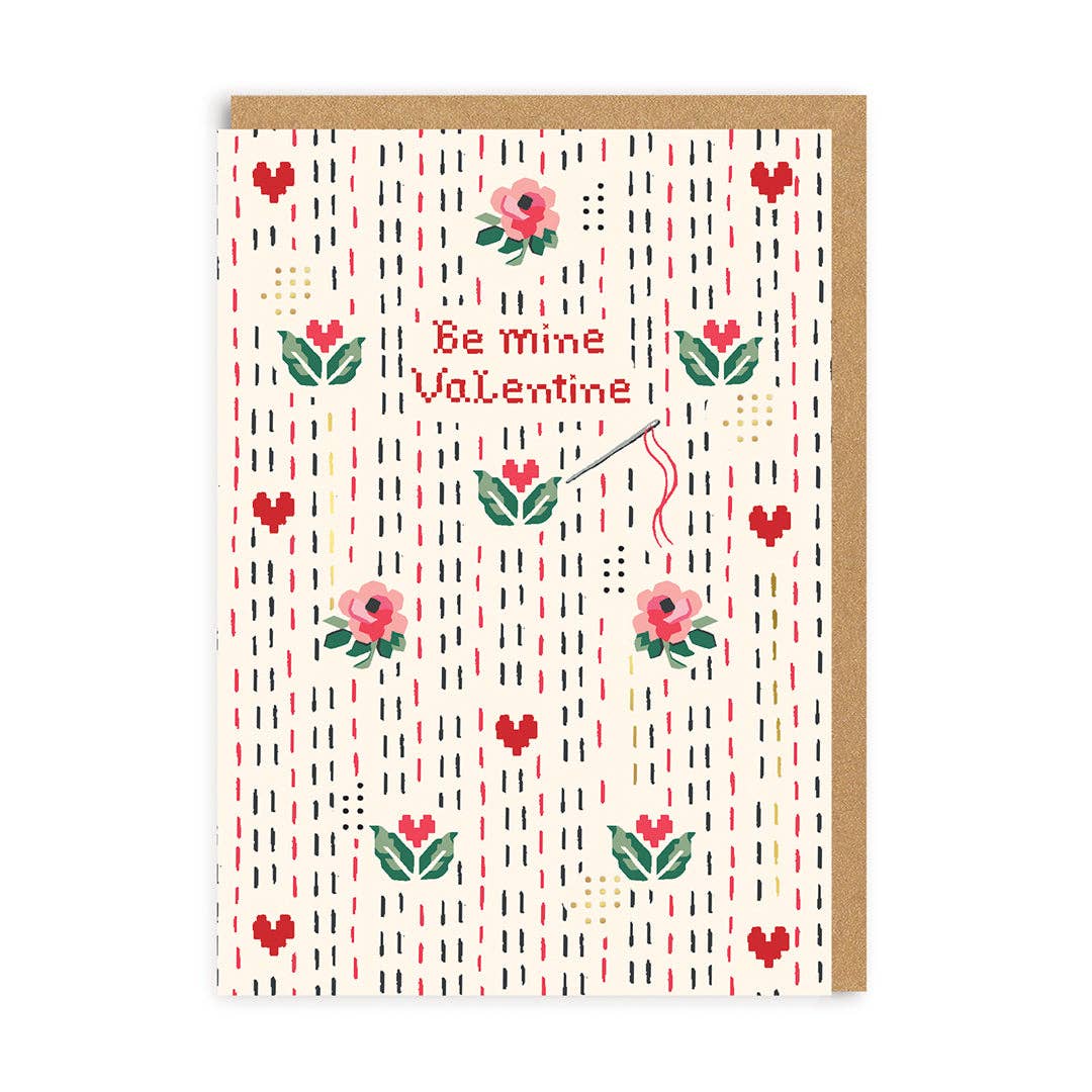 Stitch Ditsy - Carte de vœux de Saint-Valentin Sois à moi