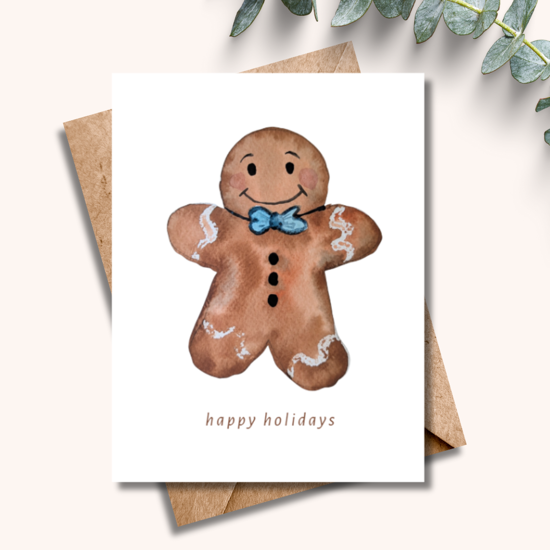 Holiday Gingerbreadman Greeting Card