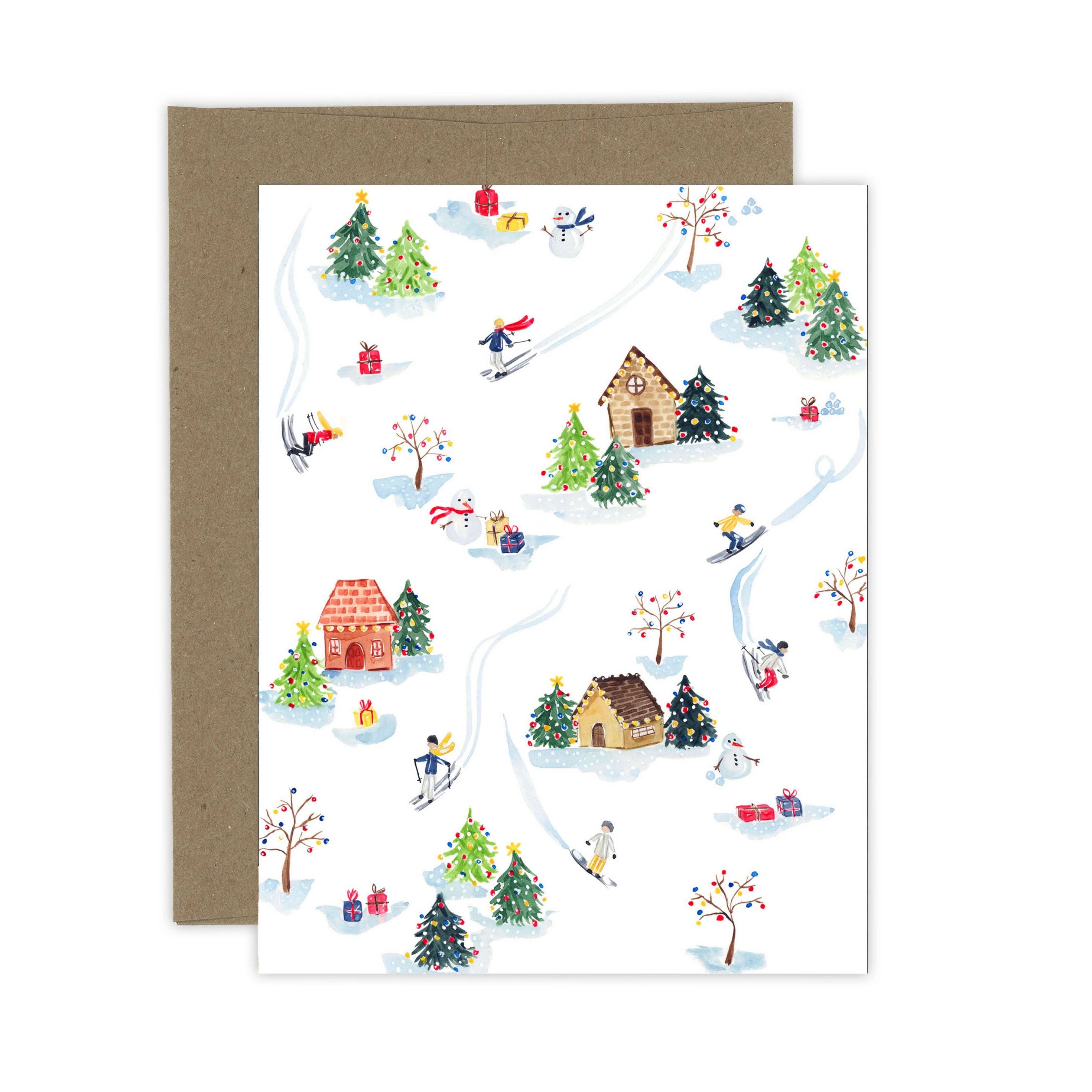 Mountain Village Card | Winter Holiday Ski Card