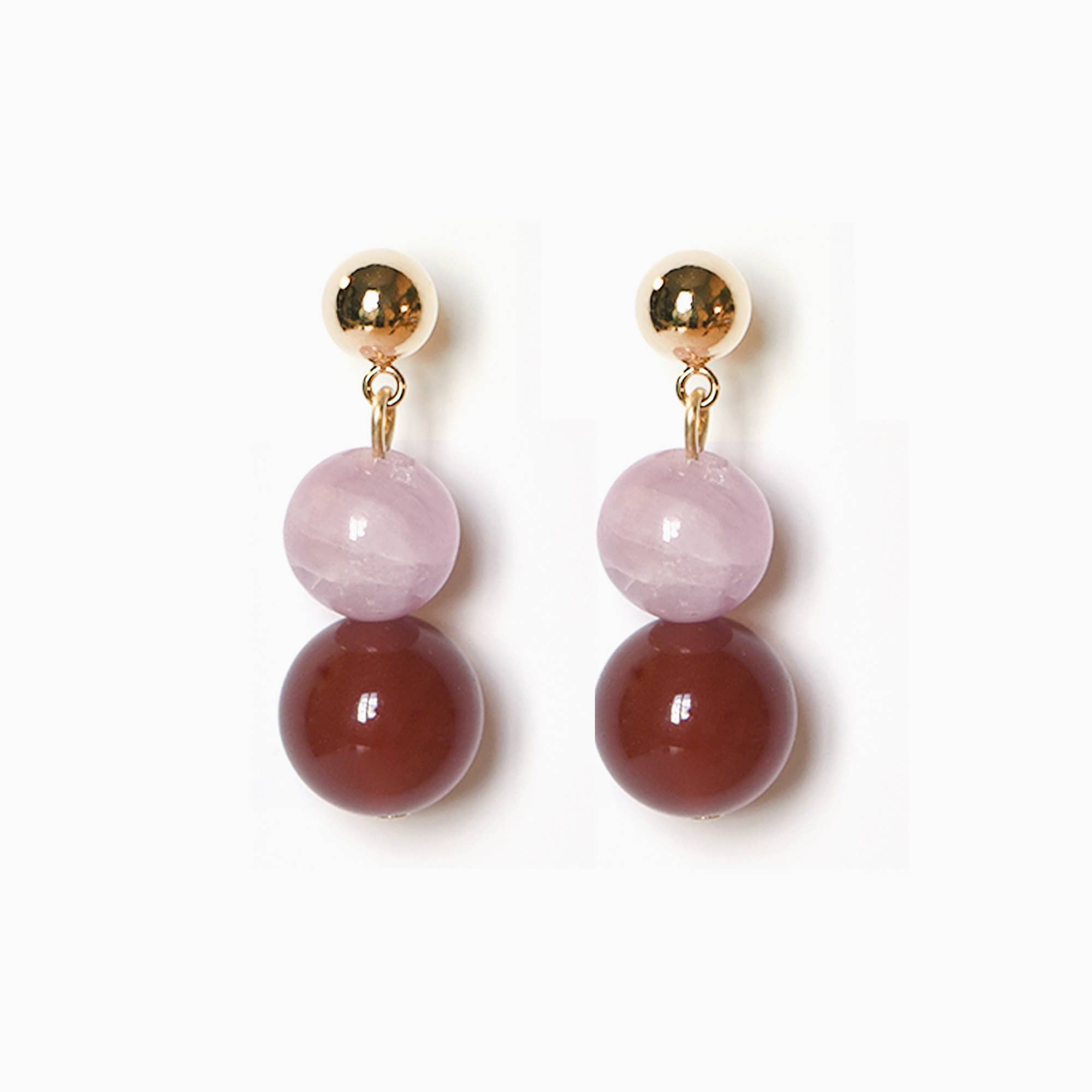 Titlee - HUTTON Garnet Pearl Earrings