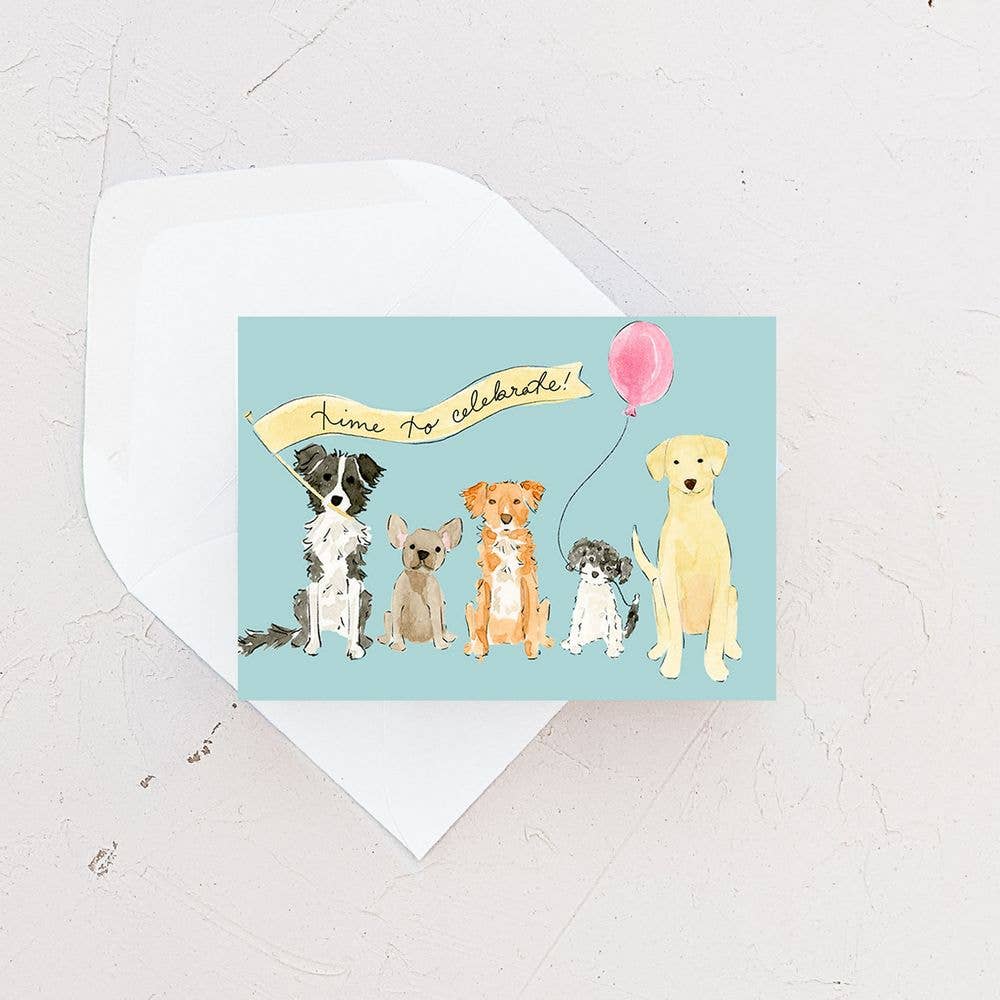 Mini Card - Birthday Dog Pawty Enclosure Card