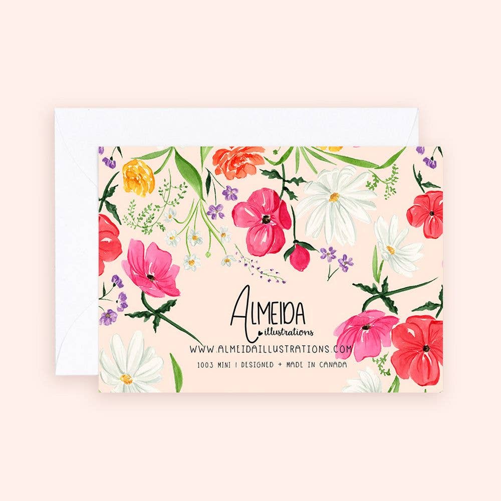 Mini Card - Dainty Wildflowers Enclosure Card