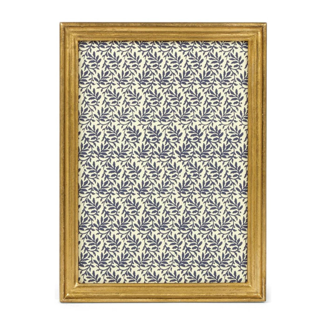 Decorative frame with leaf pattern on a white background