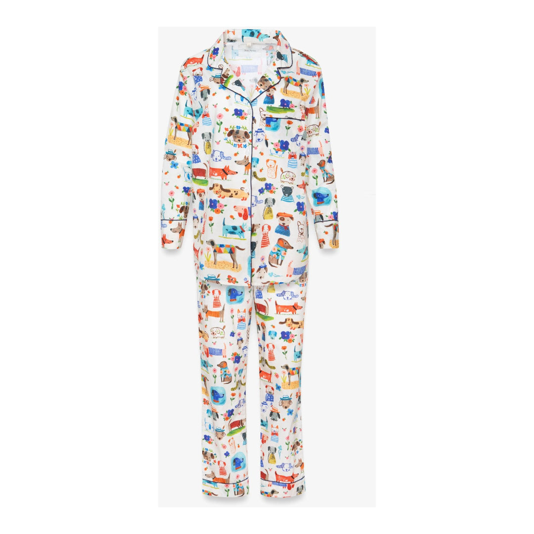 Pyjama à motif de chien peint