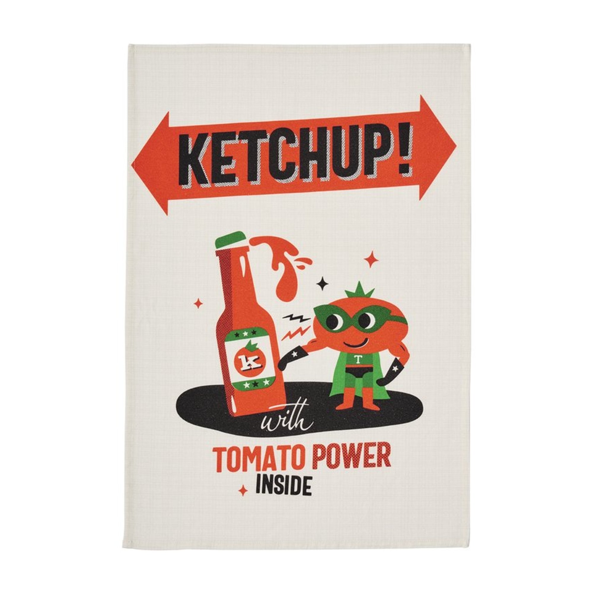 Coucke - Ketchup/Tomato Power Tea Towel