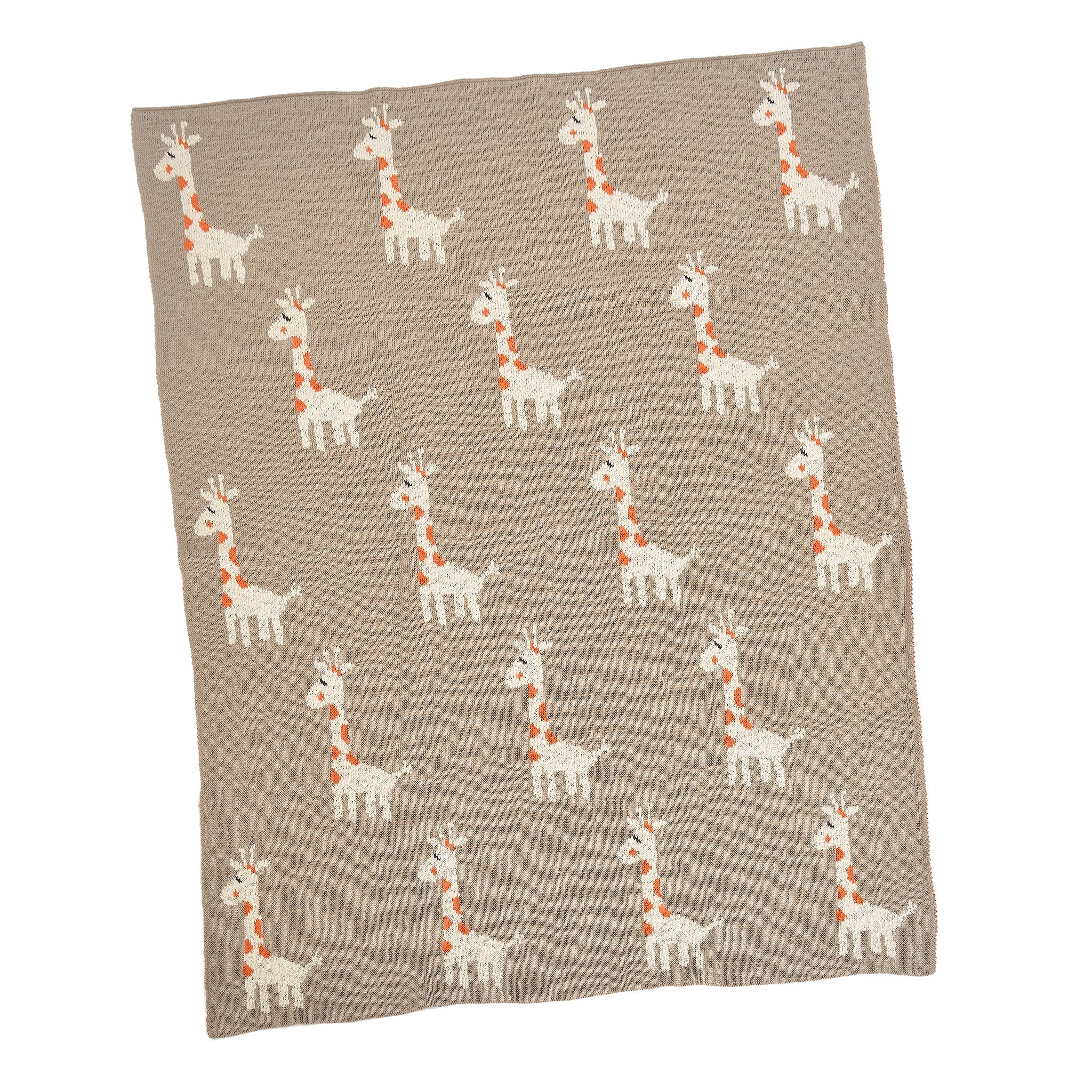 Couverture pour bébé à motifs de girafes multiples