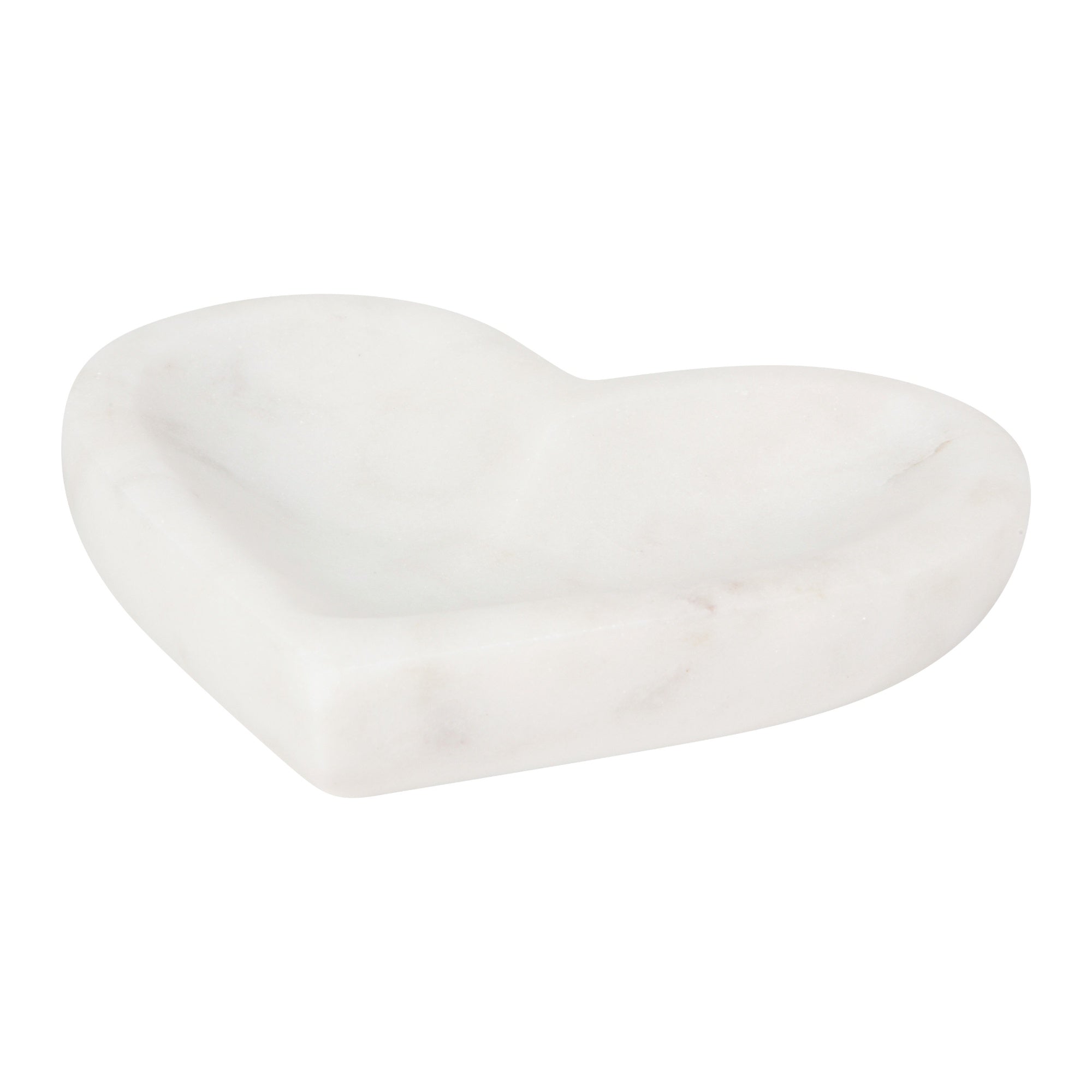 Plat en forme de cœur en marbre 4"