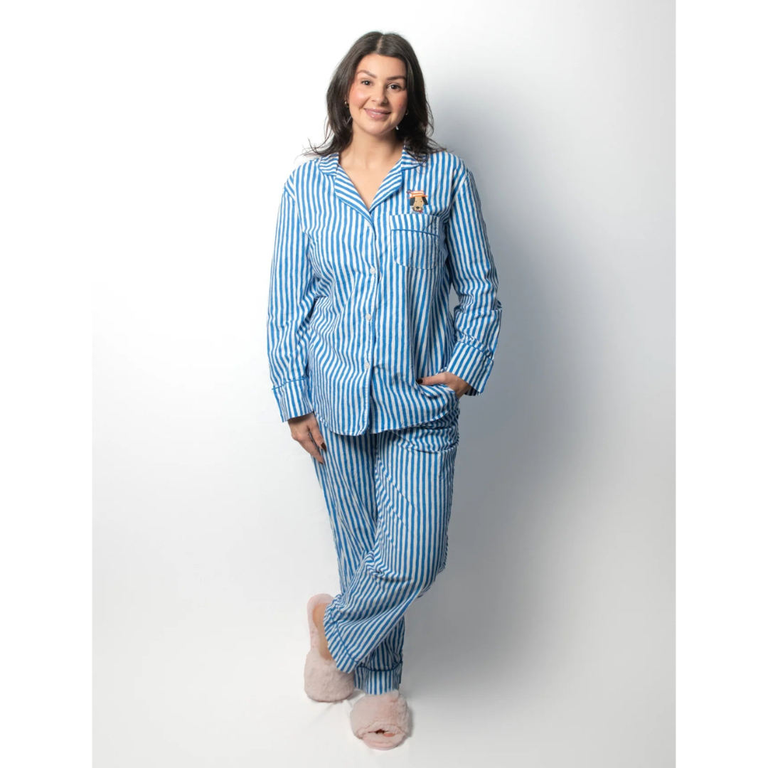 Blue Striped Pajamas