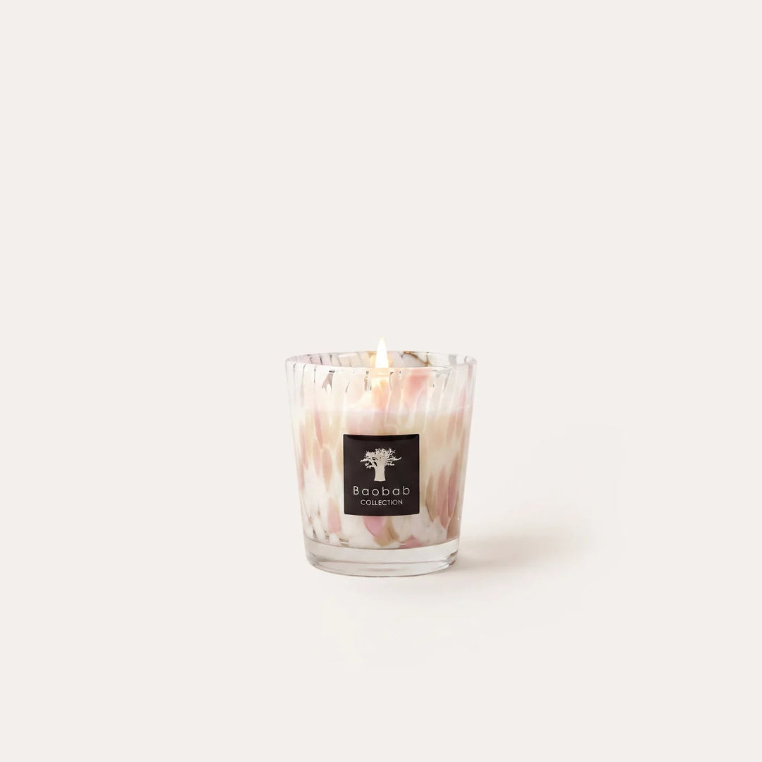 White Pearls Scented Candle Petite