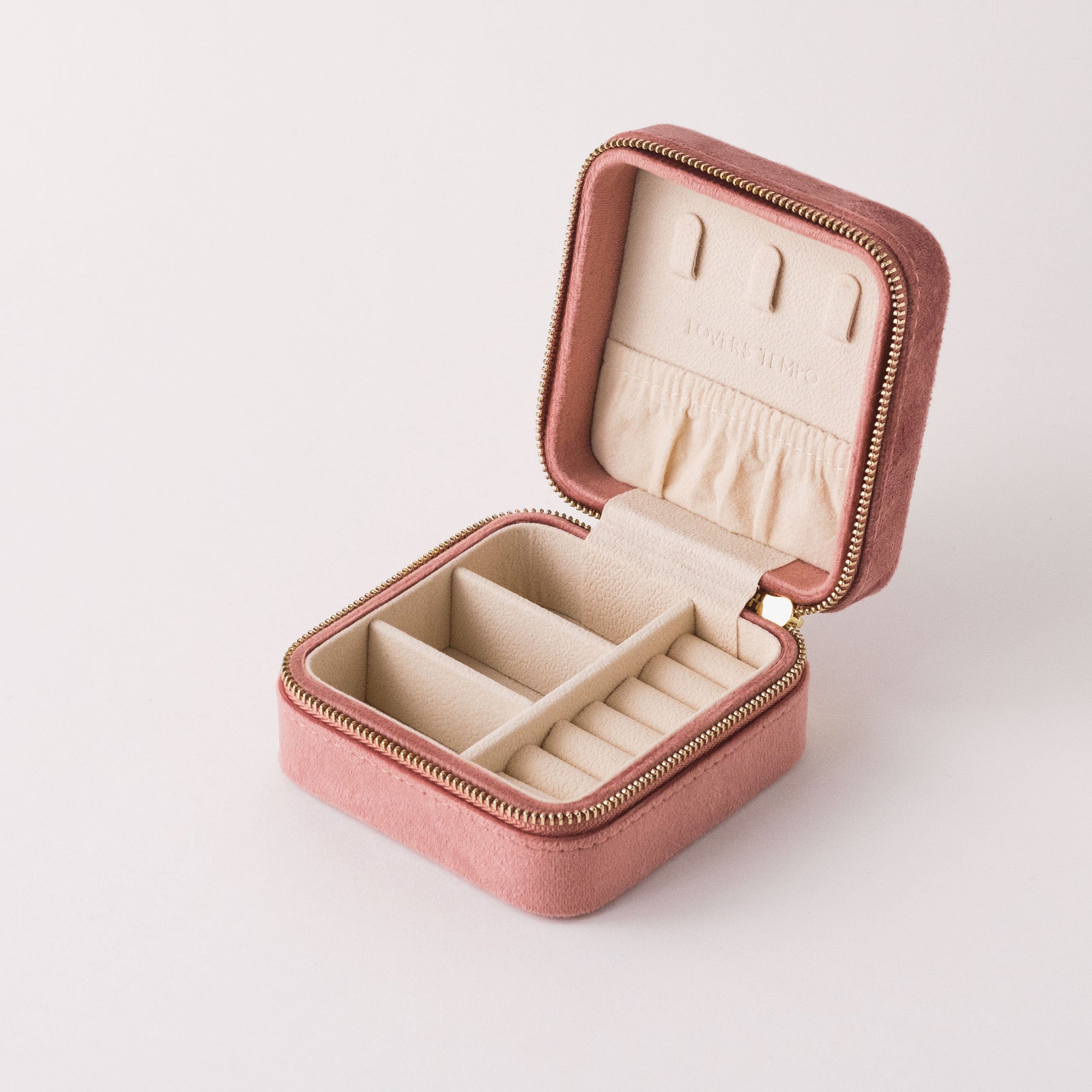 Bon Voyage Square Travel Case Rose Quartz