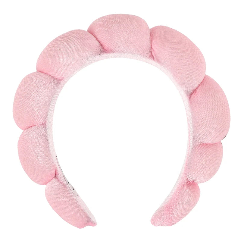Velvet Makeup Headband - Pink