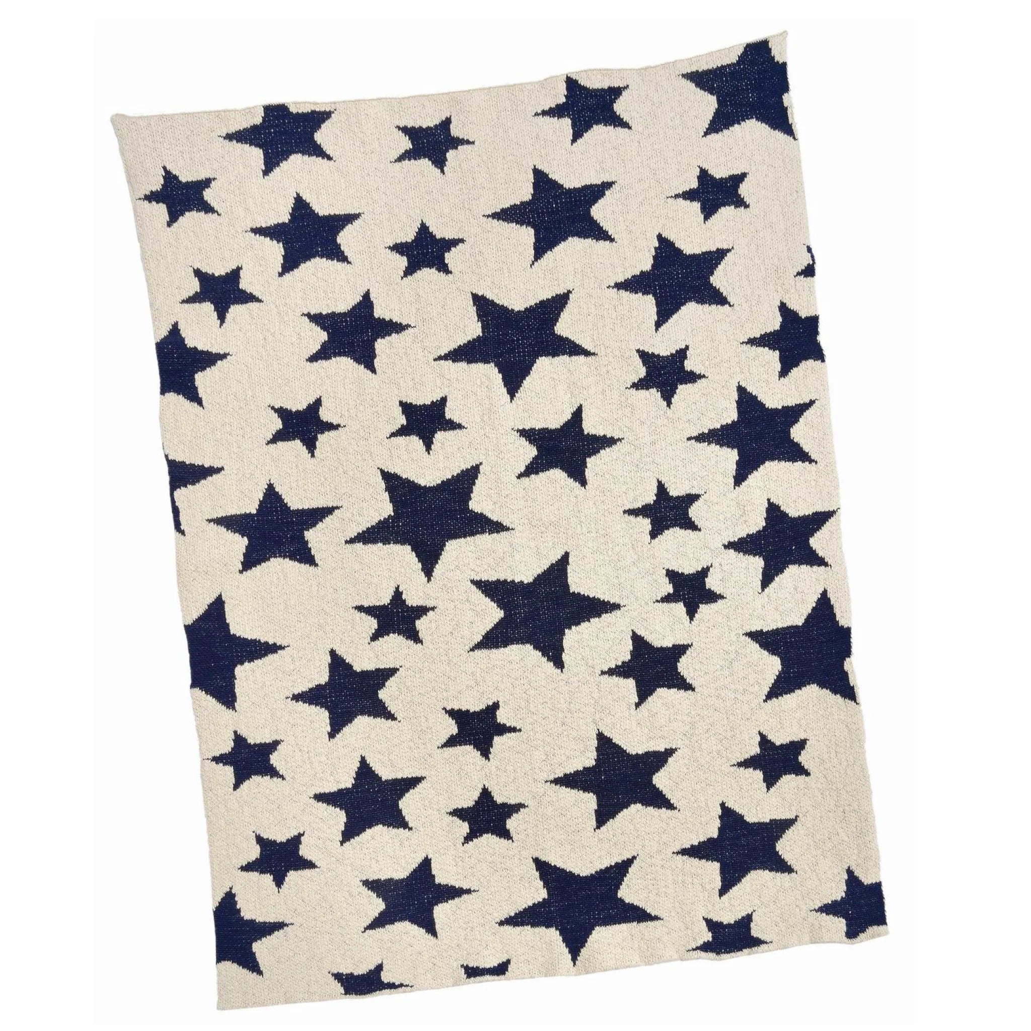 Taylor Stars Baby Blanket - Navy