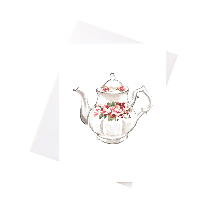 Teapot Greeting Card