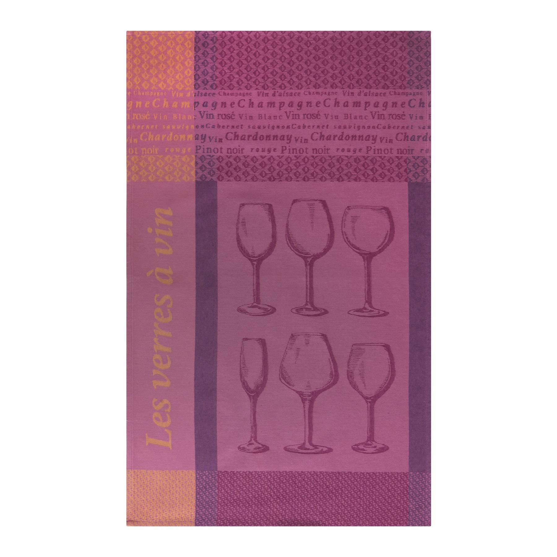 Coucke - Les Verres a Vin Tea Towel