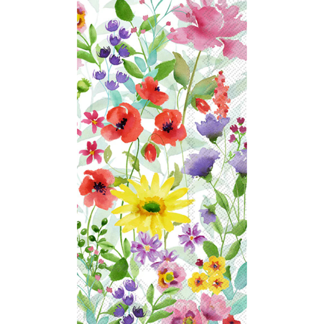 Serviette à cocktail à motif floral printanier