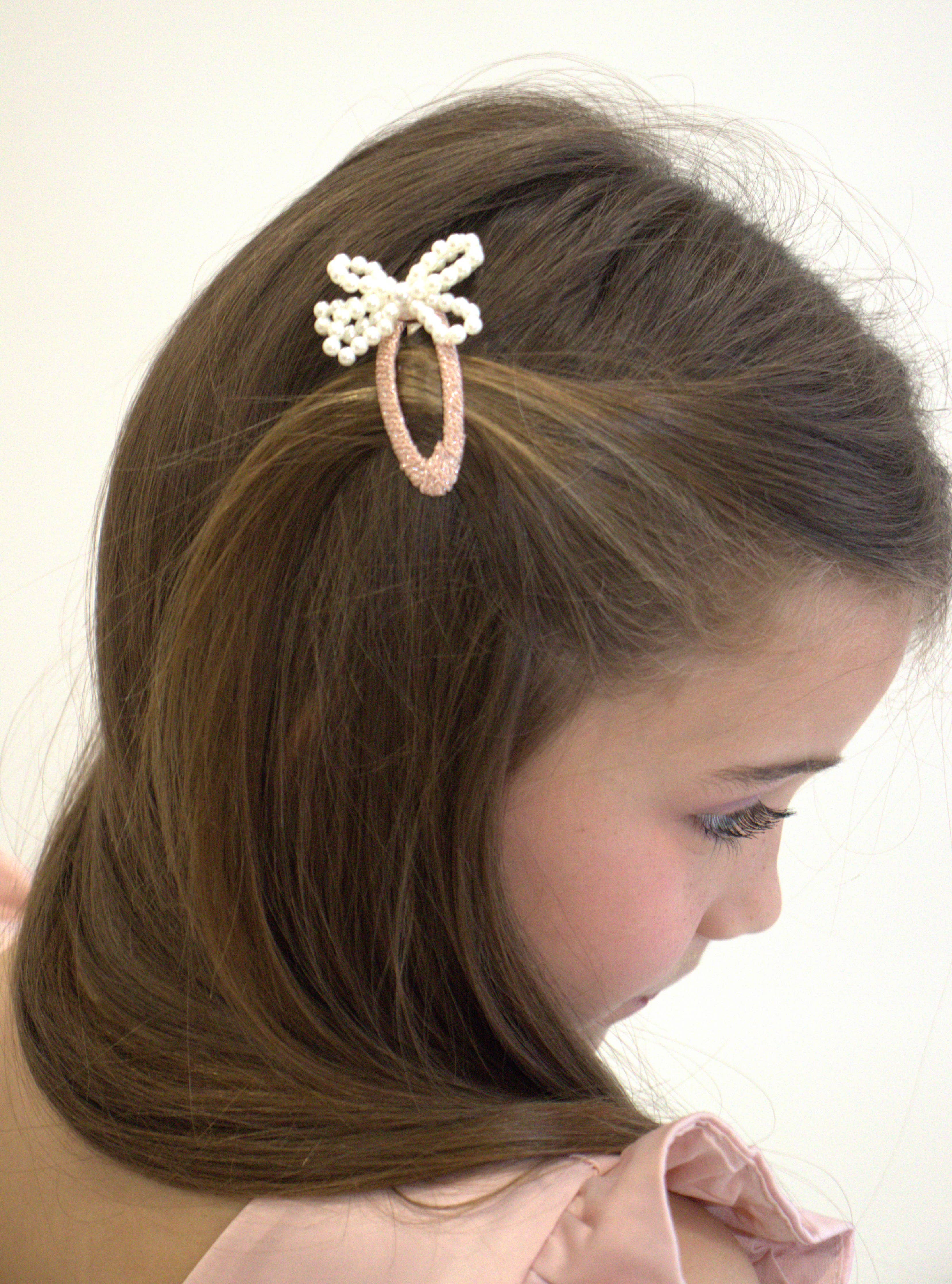 Milena pink hair clips - Paris collection