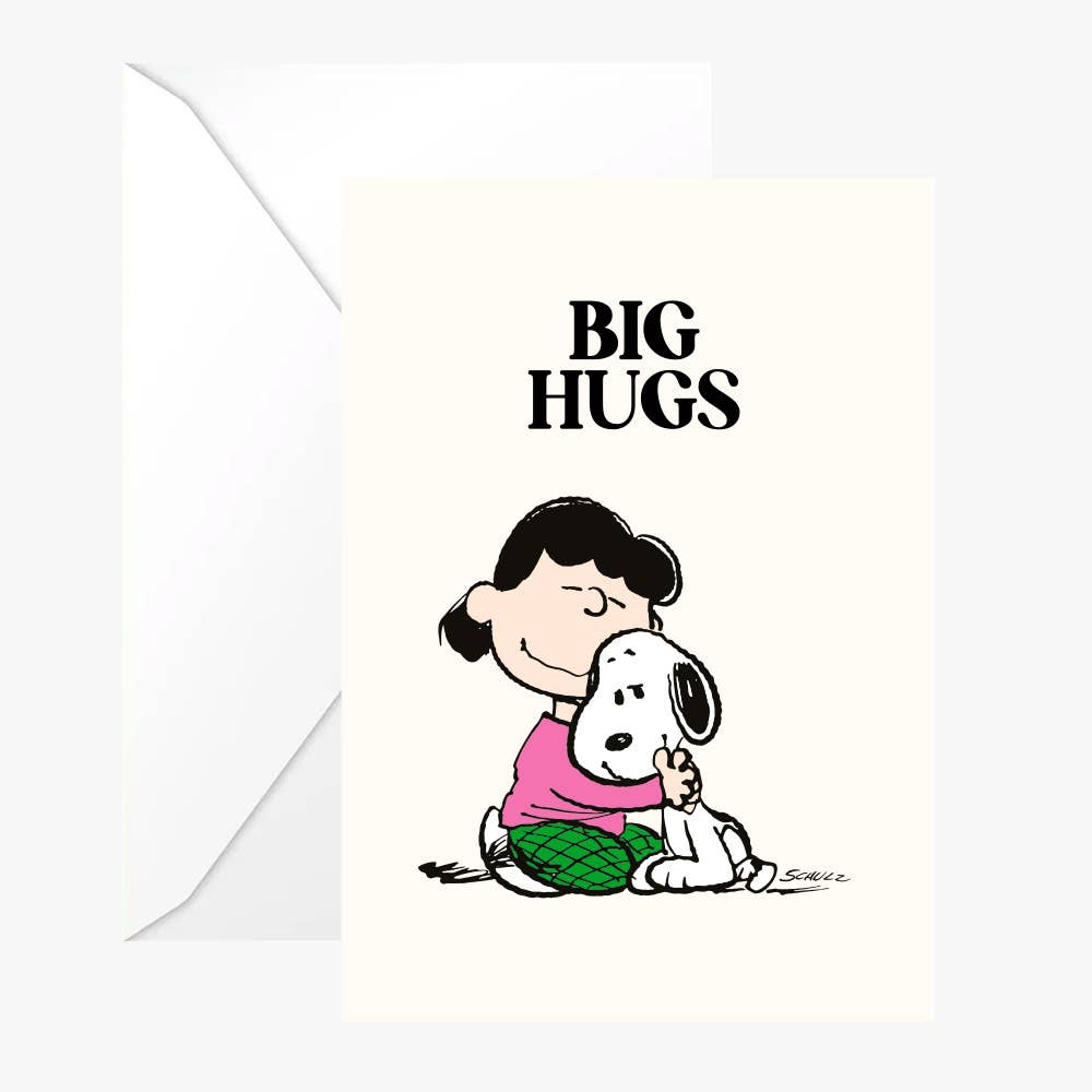 Titre - Carte Double Snoopy « Big Hugs » avec enveloppe blanche