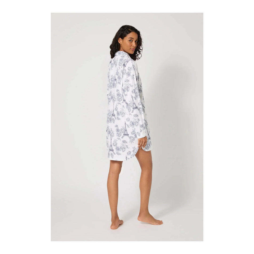 Bedhead PJs - La Belle Eiffel Flannel PJ Sleepshirt