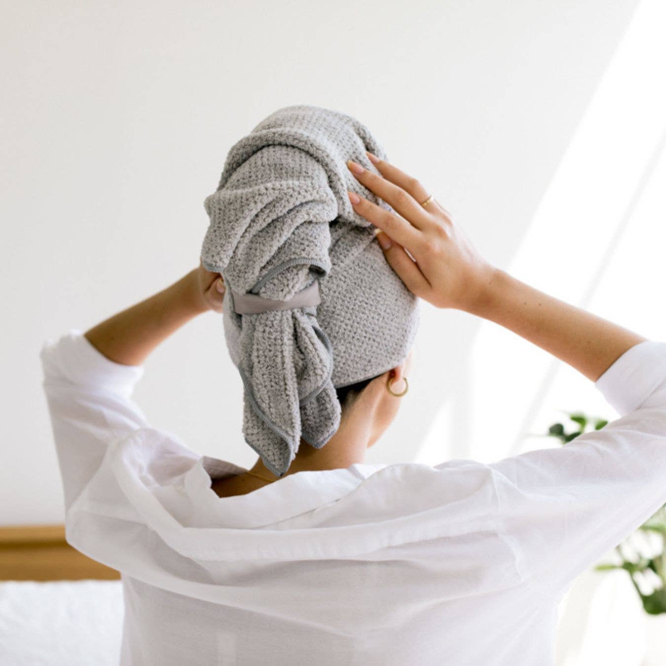 Serviette pour cheveux VOLO Hero en emballage ECO : Luna Gray