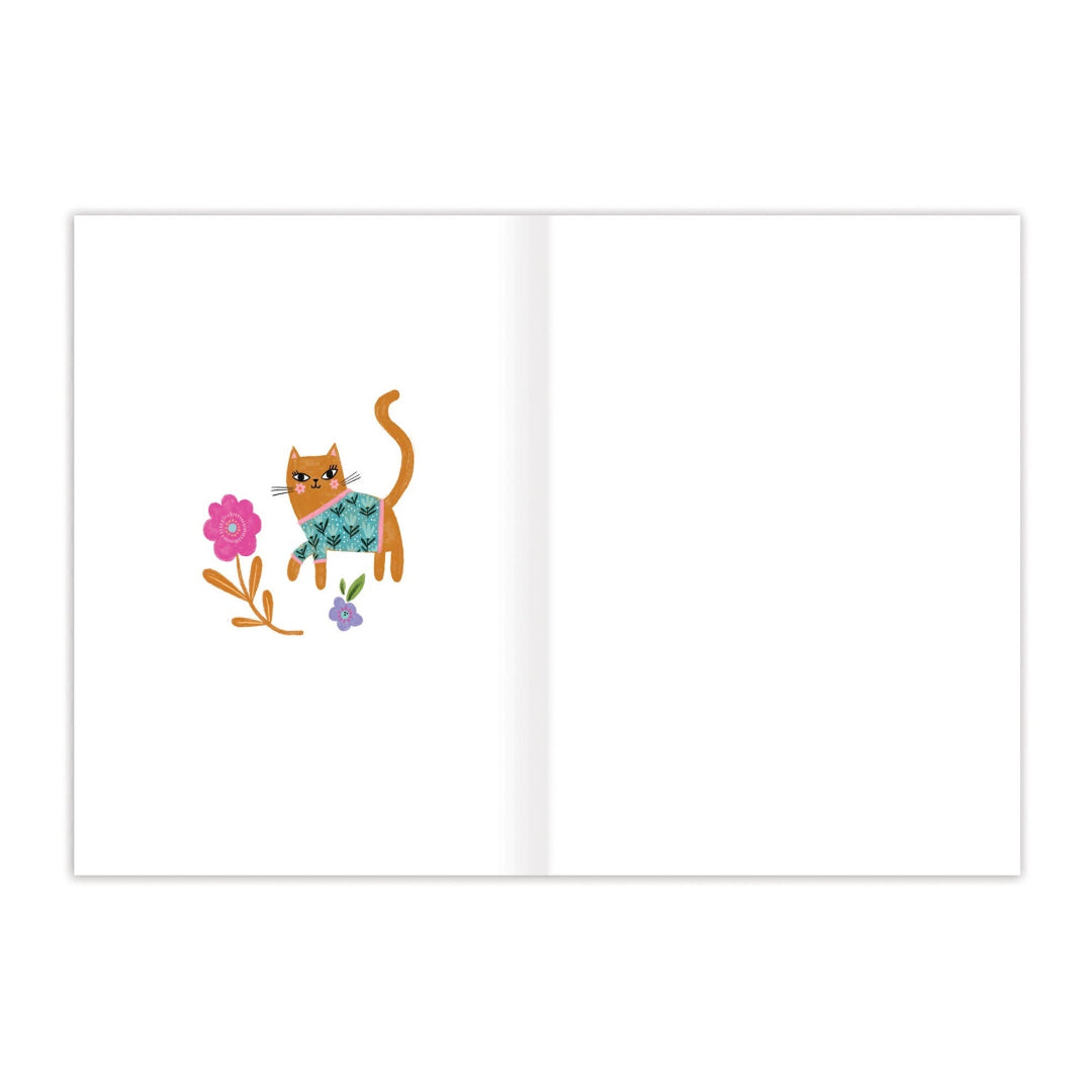 Colorful Cats Blank Card