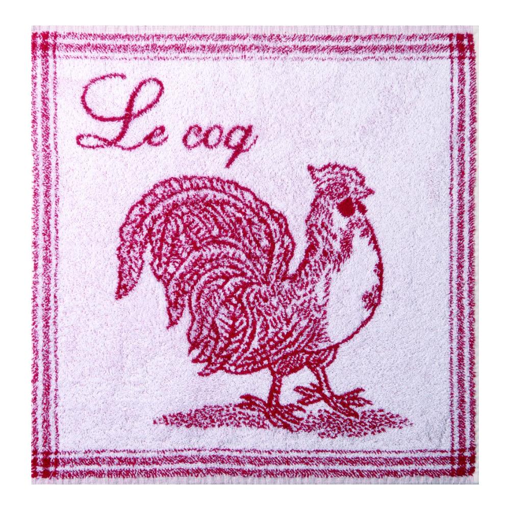 Coucke - Torchon éponge rouge Le Coq