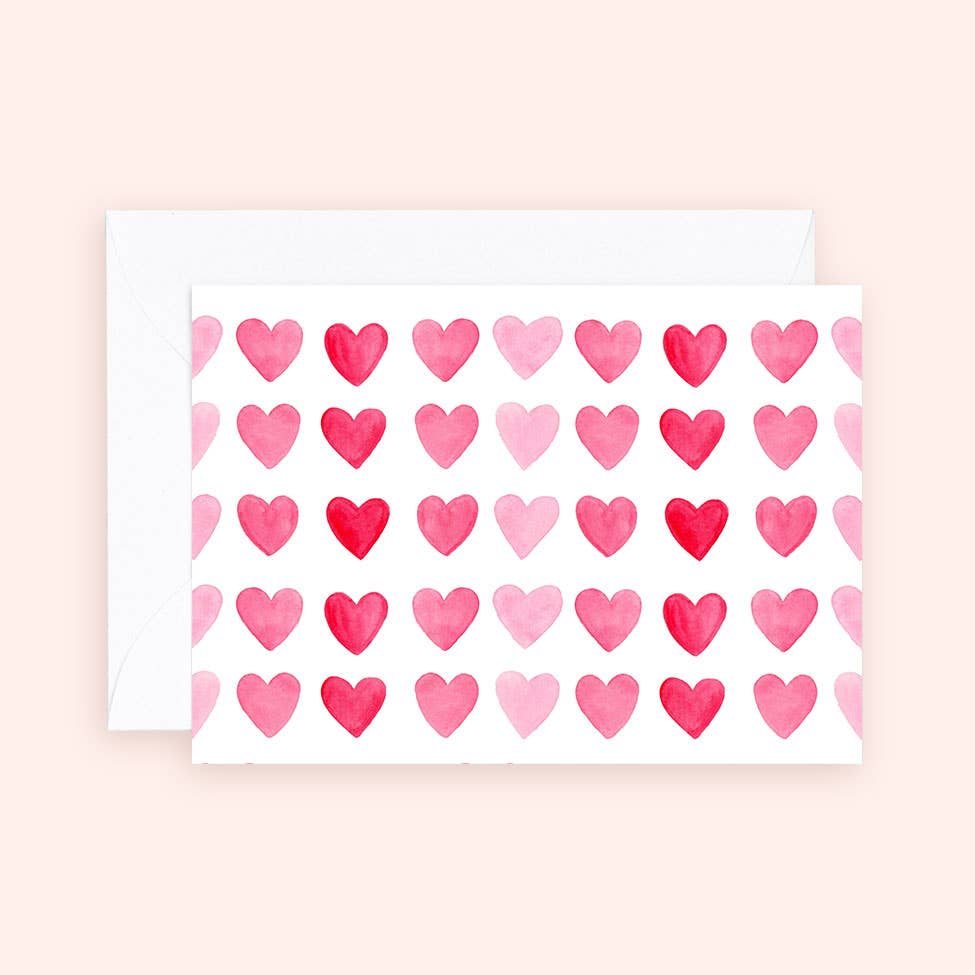 Mini Card - Mini Hearts - Love + Anniversary Enclosure Card