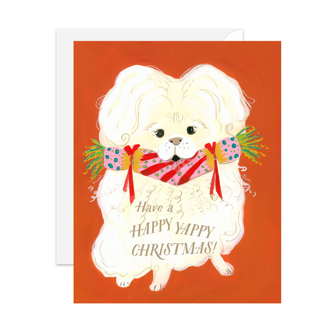 JANET HILL STUDIO - Carte de Noël « Crackers »