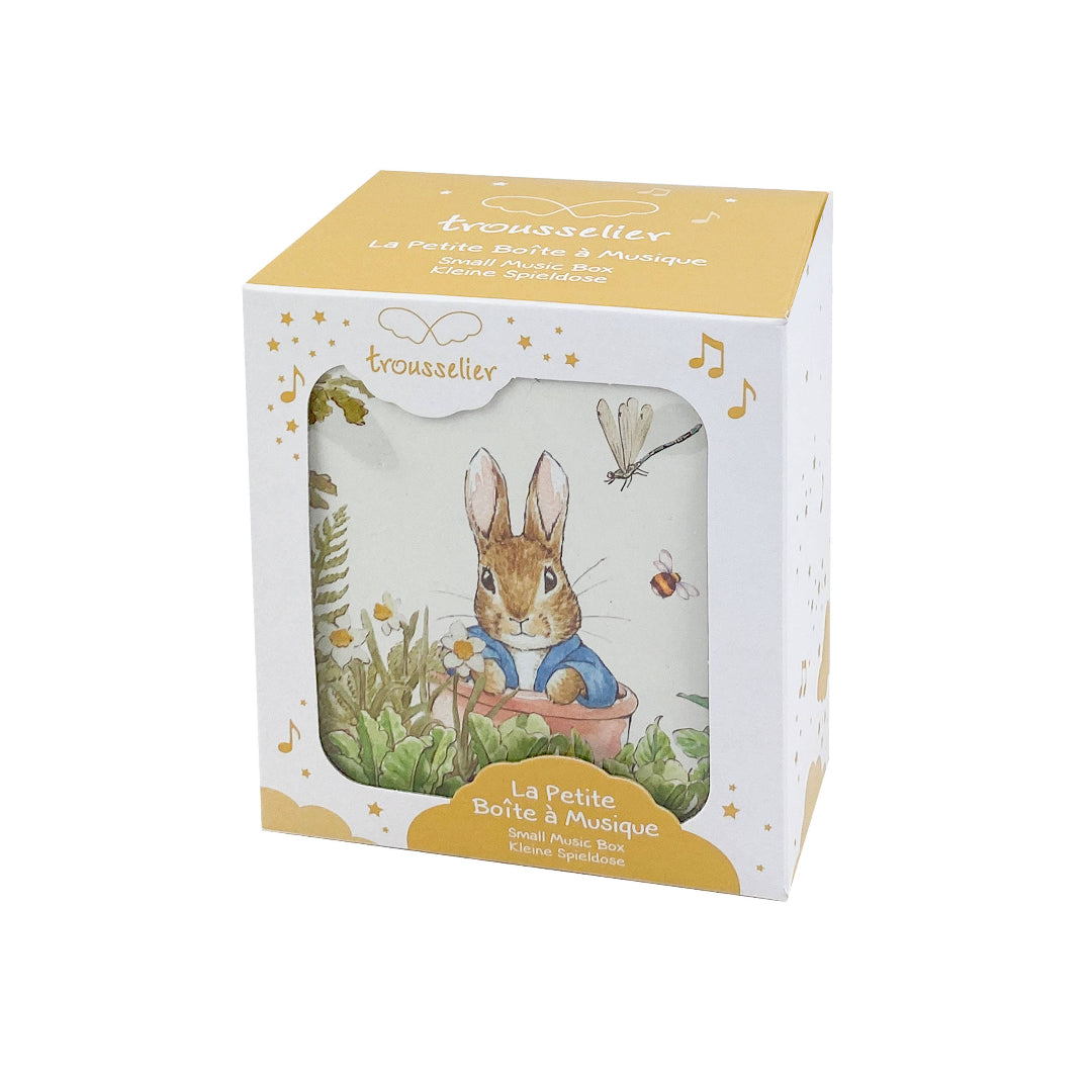 Product packaging with a rabbit illustration on a white background
