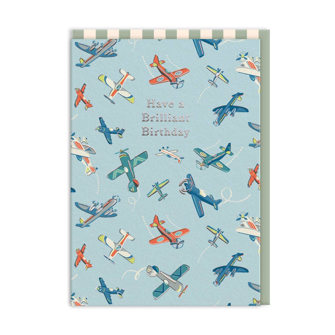 Carte d'anniversaire Brilliant Planes de Cath Kidston