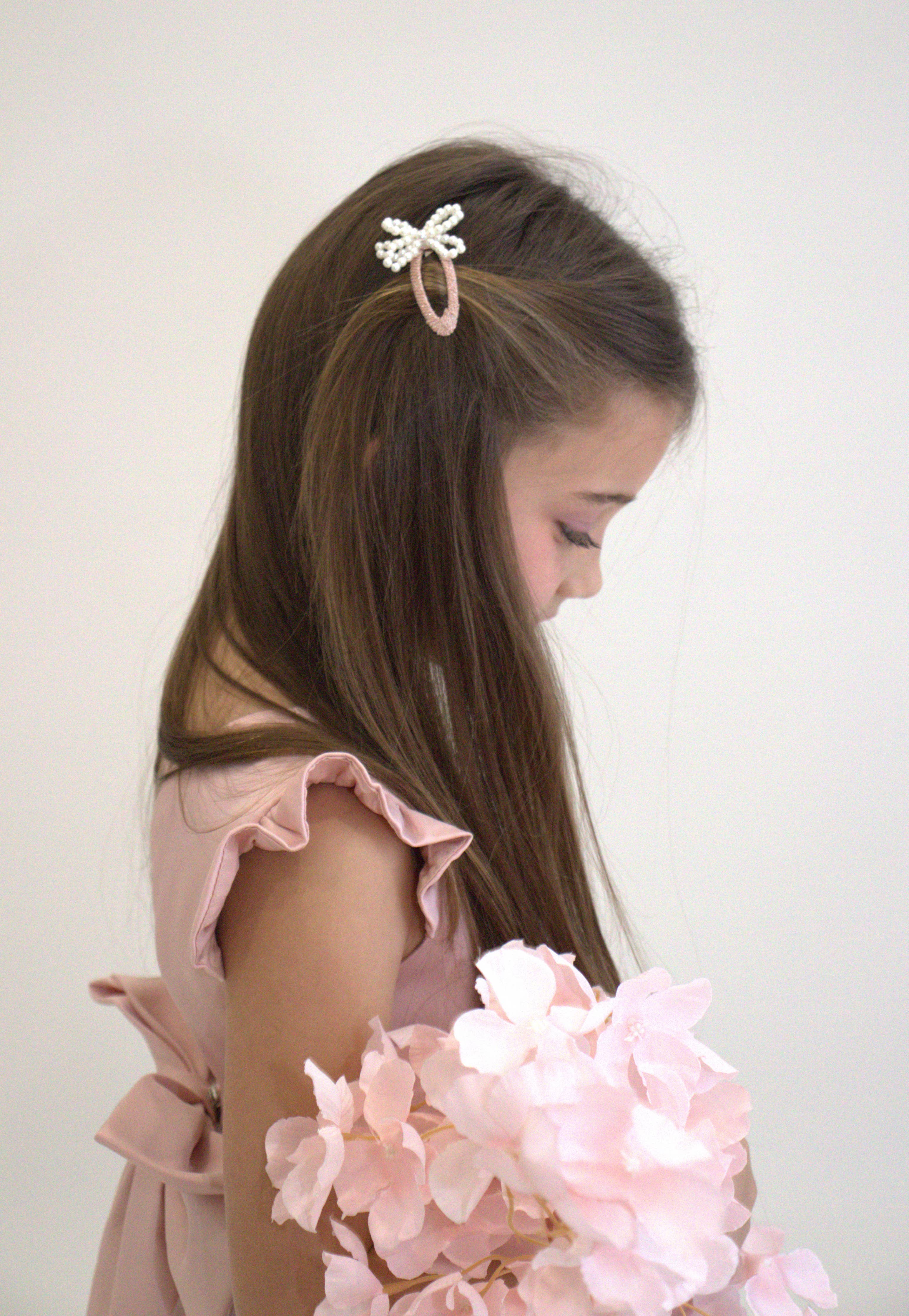 Milena pink hair clips - Paris collection